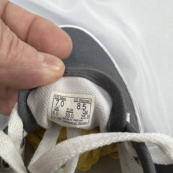 Vans Old Skool Men's Grey Sneakers Size M7 W8.5 - Picture 8 of 10